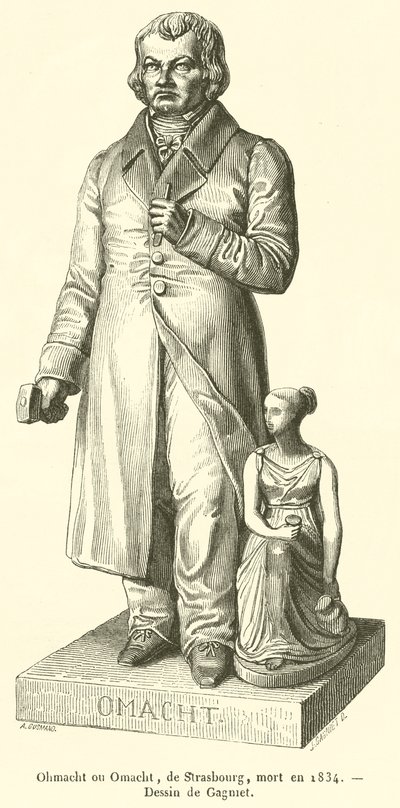 Ohmacht ou Omacht, de Strasbourg, mort en 1834 (engraving) بواسطة المدرسة الفرنسية