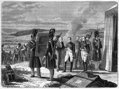 عشية معركة بورودينو ، 7 سبتمبر 1812: نابليون أمام صورة ملك روما - صورة ملك روما نابليون الثاني يجلب لنابليون الأول عشية معركة موسكوفا (معركة بورودينو) بواسطة المدرسة الفرنسية