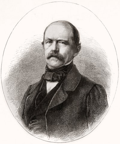 أوتو إدوارد ليوبولد ، أمير بسمارك ، دوق لاوينبورغ ، من LUnivers Illustré ، 1866 بواسطة المدرسة الفرنسية