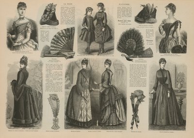 صفحة من La Mode Illustree بواسطة المدرسة الفرنسية