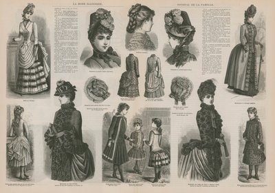 صفحة من La Mode Illustree بواسطة المدرسة الفرنسية