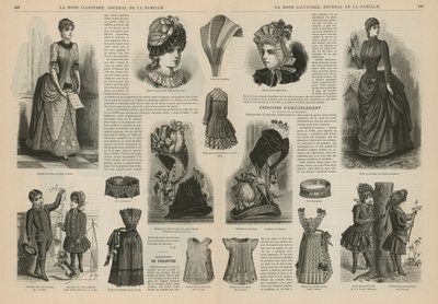 صفحة من La Mode Illustree بواسطة المدرسة الفرنسية