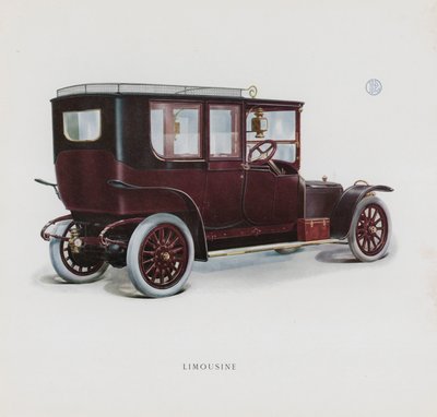 صفحة من كتالوج Panhard & Levassor (لون ليثو) بواسطة المدرسة الفرنسية