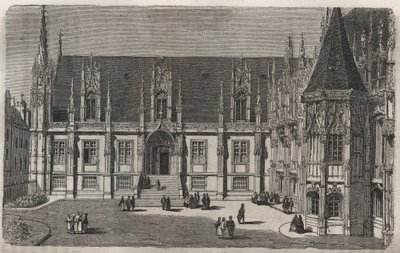 Palais de Justice de Rouen - engraving in “Histoire de France” by Victor Duruy (1811-1894) - 1882 بواسطة المدرسة الفرنسية