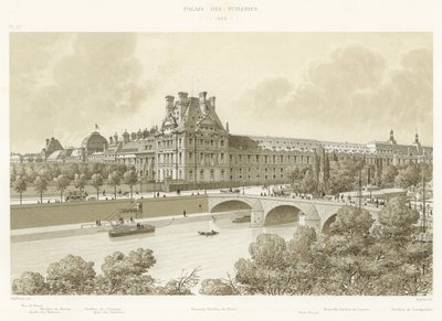 قصر التويلري ، 1869 بواسطة المدرسة الفرنسية