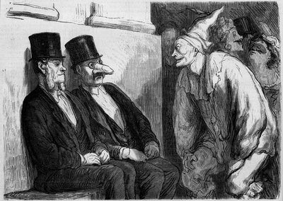 Paris - Ball de l'Opera: "" أنت تستمتع كثيرًا! "" كارتون بواسطة Honore Daumier (1808-1879). نقش في "" Le Monde Illustré "" رقم 567 بتاريخ 22 فبراير بواسطة المدرسة الفرنسية