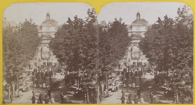 باريس ، الحديقة العامة لفنون et Metiers ، منظر مجسم ، c.1860 بواسطة المدرسة الفرنسية