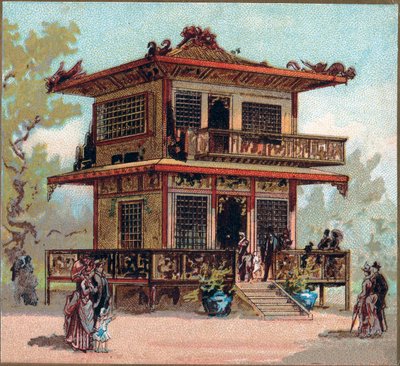 باريس. المعرض العالمي لعام 1889: جناح اليابان. بواسطة المدرسة الفرنسية