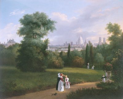 باريس من Folie-Beaujon ، c.1830 بواسطة المدرسة الفرنسية