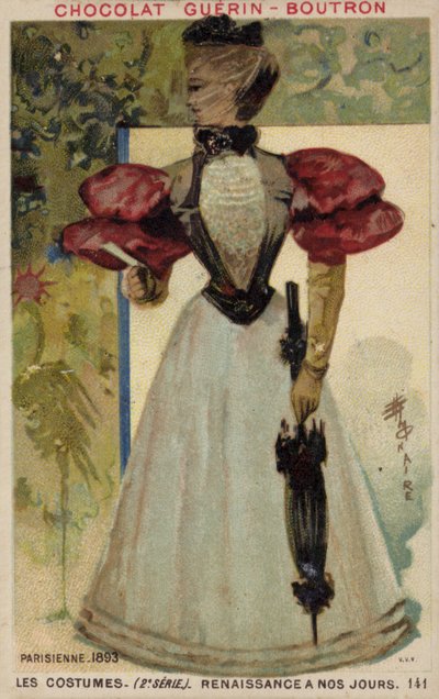 أزياء باريسية ، 1893 بواسطة المدرسة الفرنسية