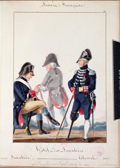 المرضى في فندق des Invalides ، 1809-11 (مرحاض على ورق) بواسطة المدرسة الفرنسية
