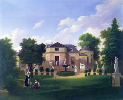 جناح Folie-Beaujon في باريس ، c.1830 بواسطة المدرسة الفرنسية