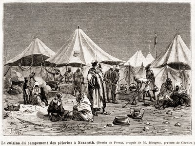 حج التوبة من 25 أبريل إلى 8 يونيو 1882 (نقش) بواسطة المدرسة الفرنسية