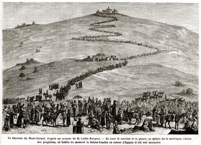 حج التوبة من 25 أبريل إلى 8 يونيو 1882 (نقش) بواسطة المدرسة الفرنسية