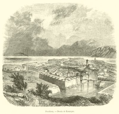 Peschiera (engraving) بواسطة المدرسة الفرنسية