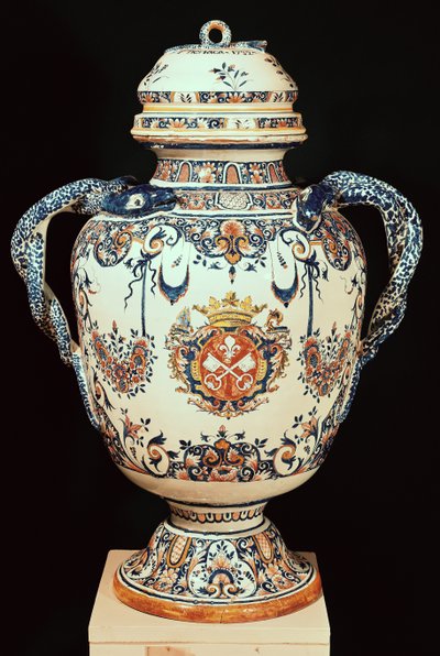 جرة دوائية ، من Chartreuse du Val Saint-Pierre (خزفي) بواسطة المدرسة الفرنسية