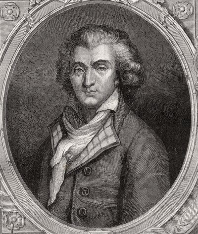 فيليب فرانسوا نازير فابر ديجلانتين ، من "Histoire de la Revolution Francaise" بقلم لويس بلانك (1811-1882) (نقش) بواسطة المدرسة الفرنسية