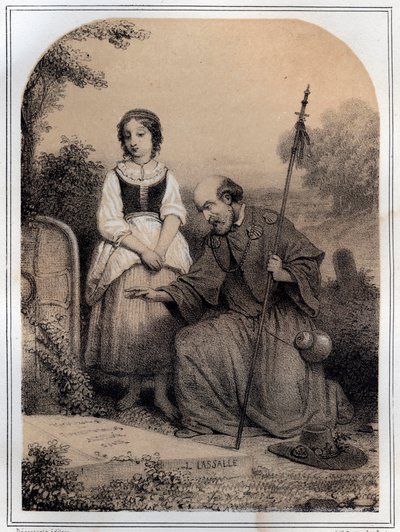 Pierre l'Hermite (1050-1115) ، ديني فرنسي - نقش في "" LE SOURIES DE MON UNCLE MEMORIES ET RECITTS DE Voyages "بقلم MORING MICHEL - نهاية القرن التاسع عشر بواسطة المدرسة الفرنسية