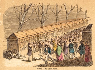 Pig (coloured engraving) بواسطة المدرسة الفرنسية