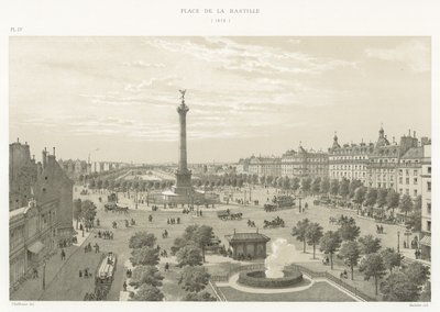 ساحة الباستيل ، 1878 بواسطة المدرسة الفرنسية