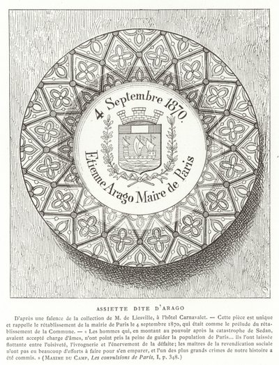 لوحة باسم إتيان أراغو ، عمدة باريس خلال الحرب الفرنسية البروسية ، 1870 بواسطة المدرسة الفرنسية
