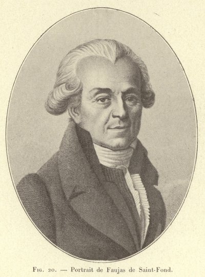 Portrait de Faujas de Saint-Fond (engraving) بواسطة المدرسة الفرنسية