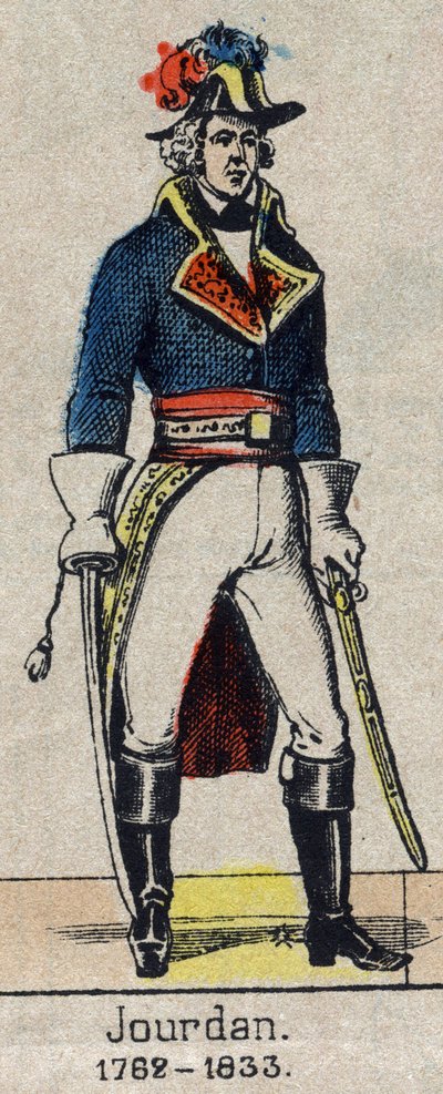 صورة بالحجم الكامل لجان بابتيست ، كونت جوردان ، مارشال فرنسا (1762-1833) صورة إبينال من نهاية القرن التاسع عشر. بواسطة المدرسة الفرنسية