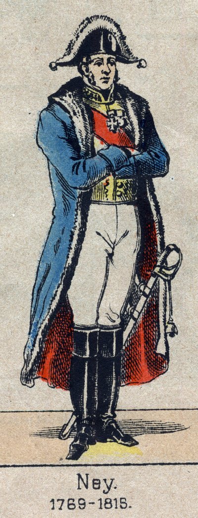 Portrait en pied de Michel Ney (1769-1815) marechal d'Empire، Image of Epinal من نهاية القرن التاسع عشر. بواسطة المدرسة الفرنسية