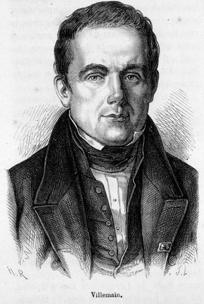 صورة لأبل فرانسوا فيلمان ، أستاذ وسياسي فرنسي (1790 - 1867) بواسطة المدرسة الفرنسية