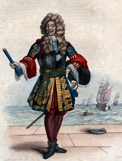 صورة لإبراهام دوكين (1610-1688) ، الماركيز الفرنسي والضابط البحري. بواسطة المدرسة الفرنسية