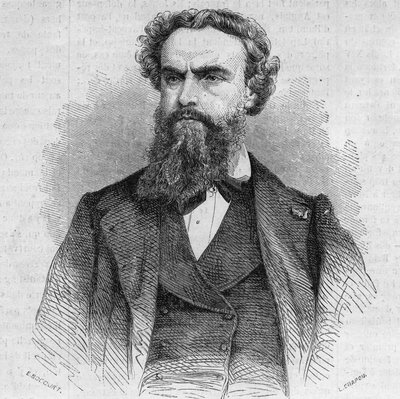 صورة ألكسندر كابانيل (1823-1899) ، رسام فرنسي. نقش في "" Le Monde Illustré "" رقم 338 بتاريخ 3 أكتوبر بواسطة المدرسة الفرنسية