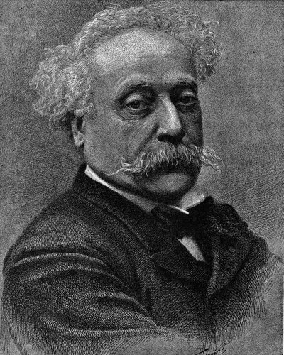 بورتريه الكسندر دوما الابن (1824-1895) ، كاتب فرنسي. نقش في "La gazette du dimanche" بتاريخ ٥ ديسمبر ١٨٩٥. بواسطة المدرسة الفرنسية