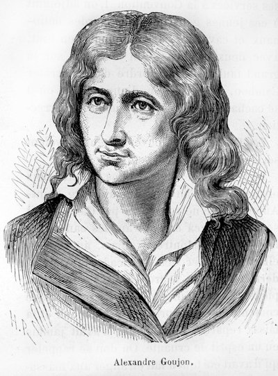 صورة الكسندر جوجون (1766-1795) ، ممثل الثورة الفرنسية - في "L'Histoire de France" "هنري مارتن بواسطة المدرسة الفرنسية