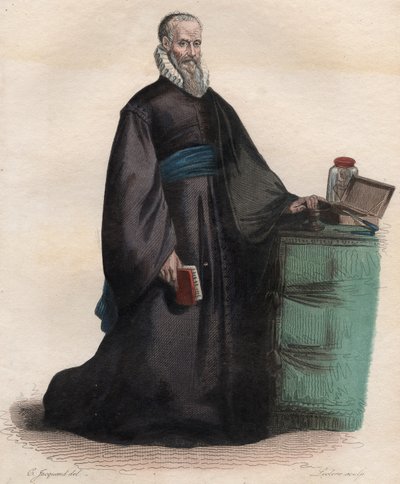 صورة لأمبرواز باري (1509-1590) ، الجراح الفرنسي. بواسطة المدرسة الفرنسية