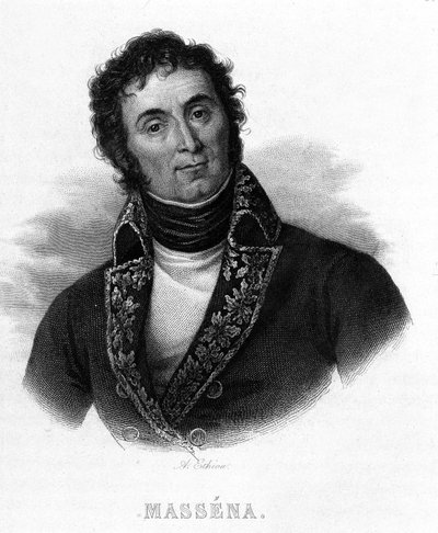 صورة لأندريه ماسينا (1756 - 1817) - في "" ثورة مشتركة "بقلم تيير. القرن ال 19 بواسطة المدرسة الفرنسية