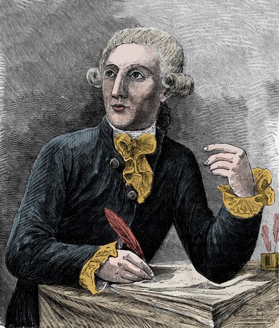 صورة أنطوان لوران دي لافوازييه (1743-1794) ، الكيميائي الفرنسي - صورة أنطوان لوران دي لافوازييه (1743-1794) ، كيميائي فرنسي - نقش في "العلوم على سبيل الامتياز - الفيزياء الشعبية والكيمياء" بقلم أليكسيس كليرك - إند القرن التاسع عشر - ص بواسطة المدرسة الفرنسية
