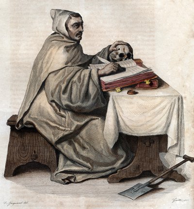 صورة أرماند جان لو بوثيلييه دي رانس (1626-1700) ، رئيس الدير الفرنسي ومؤسس Trappist Cistercians. بواسطة المدرسة الفرنسية