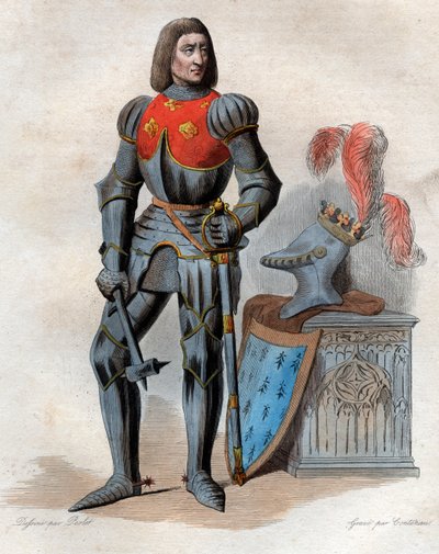 صورة آرثر الثالث دوق بريتاني ، (1393-1458) ، لورد بارثيناي ، كونت (إيرل) ريتشموند ، دوق بريتاني ، كونت مونتفورت وكونستابل الفرنسي. بواسطة المدرسة الفرنسية