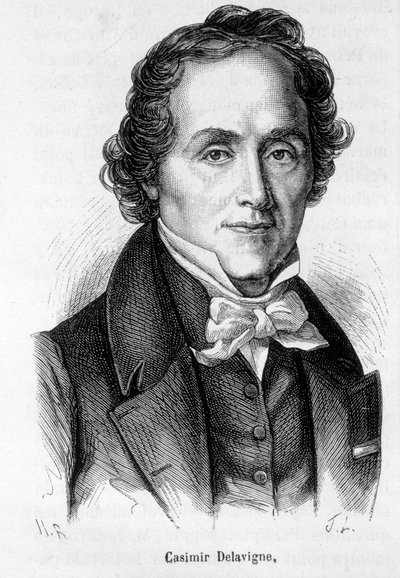 صورة لكازيمير ديلافين ، الشاعر والكاتب المسرحي الفرنسي (1793-1843). بواسطة المدرسة الفرنسية