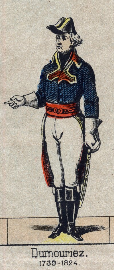 صورة تشارلز فرانسوا دوموريز ، القائد العام للجيش الشمالي عام 1792 (1739-1823) ". صورة إبينال من نهاية القرن التاسع عشر. بواسطة المدرسة الفرنسية