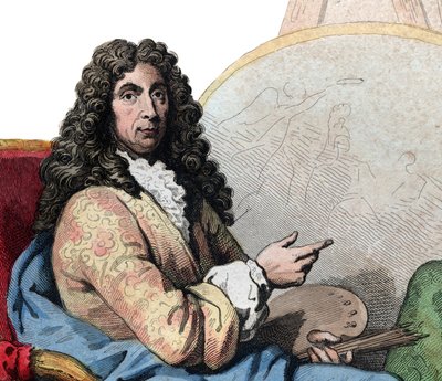 صورة لتشارلز ليبرون (لو برون) (1619-1690) ، رسام فرنسي ومنظر فني. بواسطة المدرسة الفرنسية