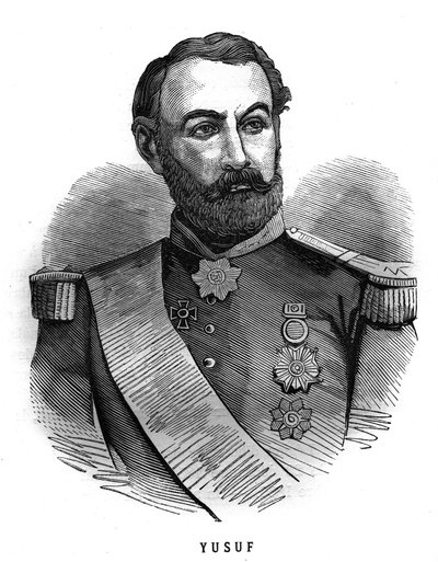 صورة لجنرال فرنسي تشارلز ماري نابليون دي بوفورت دي هوتبول (1804-1890). نقش في "Les Illustrations De L'armee Francaise de 1789 a 1880" بواسطة المدرسة الفرنسية