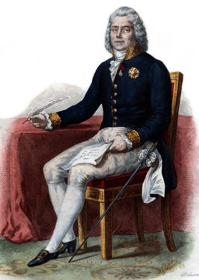 صورة تشارلز موريس دي تالييران بيريجورد (1754-1838) ، الأمير الأول بينيفنت ، الدبلوماسي الفرنسي. بواسطة المدرسة الفرنسية