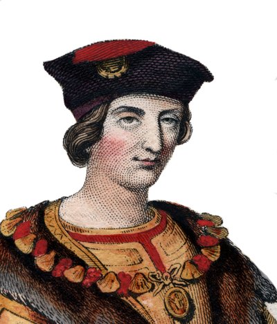صورة لتشارلز الثامن ملك فرنسا (1470-1498) ، ملك فرنسا. بواسطة المدرسة الفرنسية