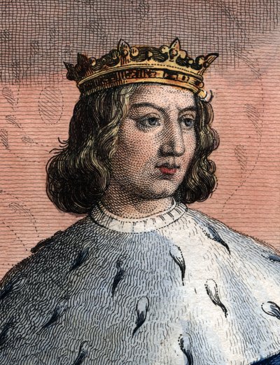 صورة لتشارلز الخامس من فرنسا ، دعا الحكيم (1338-1380) ، ملك فرنسا. بواسطة المدرسة الفرنسية