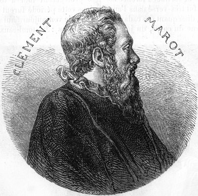 صورة لكليمان دي ماريه ديت مارو (1496-1544) ، شاعر. في "" التاريخ الشعبي لفرنسا "" ، sd. حوالي عام 1885. نقش. بواسطة المدرسة الفرنسية