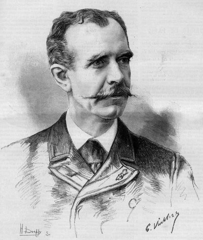 صورة للكونت بول غابرييل أوثينين ديهوسونفيل (1843-1924) تم انتخابه في أكاديمية Francaise على كرسي 27 في عام 1888. بواسطة المدرسة الفرنسية