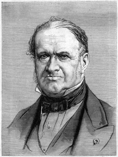 صورة لإيلي دي بومونت (1798-1874) ، عالم جيولوجي فرنسي. نقش في "" Le Monde Illustré "" رقم 912 بتاريخ 3 أكتوبر بواسطة المدرسة الفرنسية