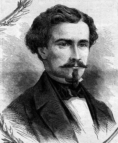 صورة لإميل كيلر (1828-1909) ، سياسي فرنسي. نقش في "" Le Monde Illustré "" رقم 262 بتاريخ 19 أبريل 1862. بواسطة المدرسة الفرنسية