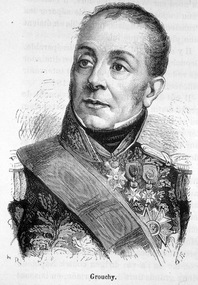 صورة إيمانويل ، ماركيز دي جروشي ، مارشال فرنسا (1766 - 1847) - في "" تاريخ فرنسا "بقلم هنري مارتن بواسطة المدرسة الفرنسية